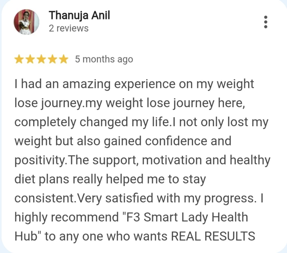 Review from a Smart Lady Health Hub member 1